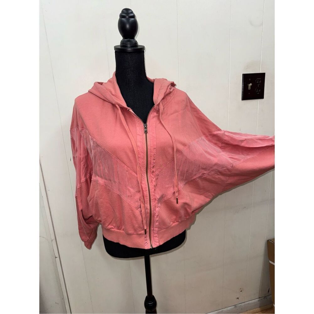 PINK Victoria’s Secret Cropped Peach Colored Jacket Size Medium